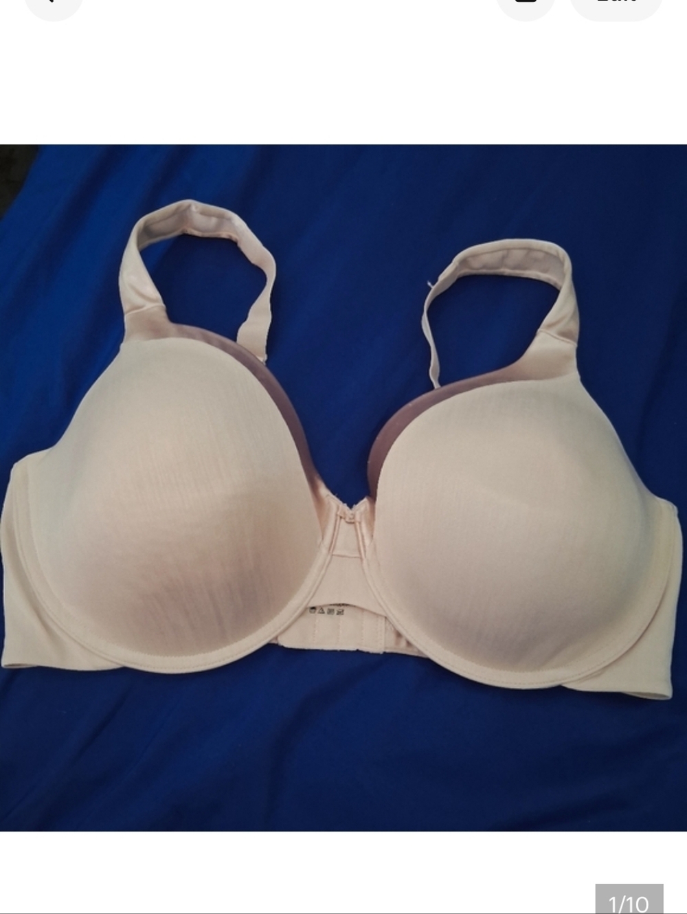 VANITY FAIR 38DD Soft Beige Wired Padded Bra Size 38E